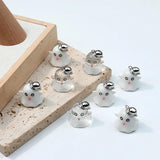 5pcs Funny Hat Ghost Charms Pendant for DIY Jewelry Making
