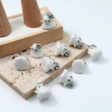 5pcs Funny Hat Ghost Charms Pendant for DIY Jewelry Making