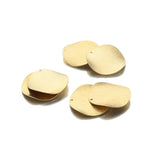 10Pcs Brass Textured Curved Round Disc Pendant Charms for Jewelry Making