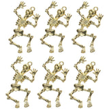 10pcs Skeleton Body Skull Charms DIY Necklace Keychain 50*27MM