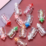 15pcs Conch Shell Bottle Charms Goblet Pendants DIY Keychain