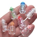 15pcs Conch Shell Bottle Charms Goblet Pendants DIY Keychain