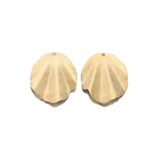 10Pcs Raw Brass Folding Leaf Charms 25x29.5mm