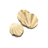 10Pcs Raw Brass Folding Leaf Charms 25x29.5mm
