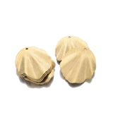 10Pcs Raw Brass Folding Leaf Charms 25x29.5mm