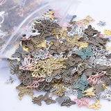 Vintage Alloy Butterfly Pendant Charms Random Mix for Jewelry DIY