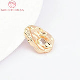 4PCS 13x18MM Brass Zircon Charms Pendants High Jewelry Making Findings