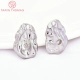 4PCS 13x18MM Brass Zircon Charms Pendants High Jewelry Making Findings
