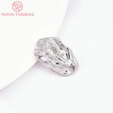4PCS 13x18MM Brass Zircon Charms Pendants High Jewelry Making Findings