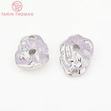 4PCS 13x18MM Brass Zircon Charms Pendants High Jewelry Making Findings