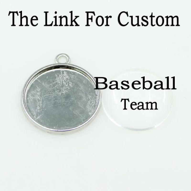 10pcs American Baseball Sport Hanging Dangle Charms for DIY Bracelet