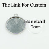 10pcs American Baseball Sport Hanging Dangle Charms for DIY Bracelet