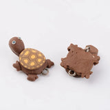 10pcs Polymer Clay Tortoise Charms 19x26mm