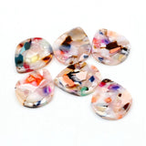 Acetate Acrylic Earrings Charms,Tortoise Shell Bead,Earring Finding Blank