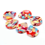 Acetate Acrylic Earrings Charms,Tortoise Shell Bead,Earring Finding Blank