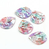 Acetate Acrylic Earrings Charms,Tortoise Shell Bead,Earring Finding Blank