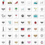40pcs Mixed Floating Charms for Locket Jewelry Necklace Promotion