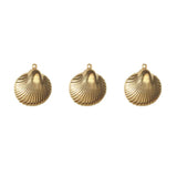 5Pcs/lot Stainless Steel Shell Pendant for DIY Necklace Making