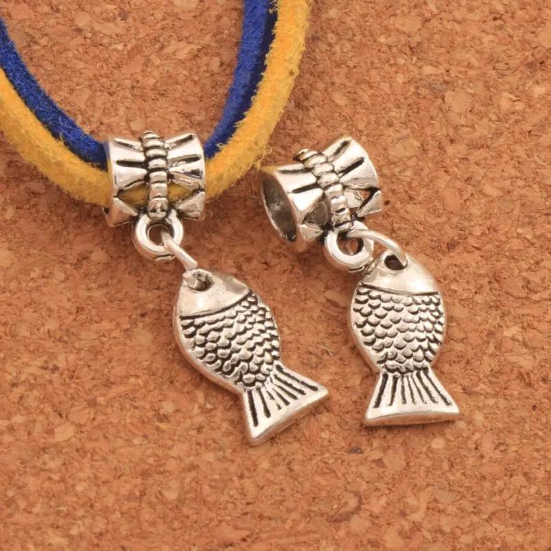 Ocean Fish Charm Beads for Bracelets 20pcs