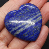 Natural Stone Pendant Heart Shape Tiger Eye Lapis Lazuli DIY Jewelry Making