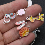 40PCS Mix Tree Heart Yoga Deer Anchor Charms Pendants for DIY Jewelry Making