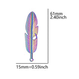 8PCS/Lot Leaf Pendant Charm Alloy for DIY Jewelry Necklaces Bracelet
