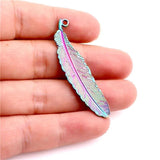 8PCS/Lot Leaf Pendant Charm Alloy for DIY Jewelry Necklaces Bracelet