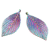 8PCS/Lot Leaf Pendant Charm Alloy for DIY Jewelry Necklaces Bracelet