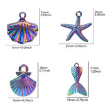 Ocean Marine Life Charms for Jewelry Making - Turtle Starfish Shark Fish Tail