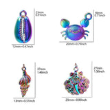 Ocean Marine Life Charms for Jewelry Making - Turtle Starfish Shark Fish Tail