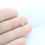 20pcs Mini Letter Gold/Silver Plated Charms Pendant DIY Jewelry 2 Colors