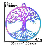 Tree Of Life Charm Pendant Stainless Steel for DIY Jewelry Making