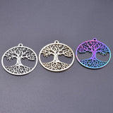 Tree Of Life Charm Pendant Stainless Steel for DIY Jewelry Making