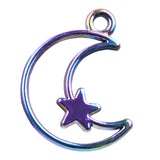 15pcs Crescent Moon Stars Planet Charms Pendant DIY Jewelry Making