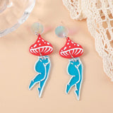 10Pcs Sexy Mushroom Charms for Necklace Diy Making