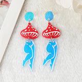 10Pcs Sexy Mushroom Charms for Necklace Diy Making