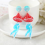 10Pcs Sexy Mushroom Charms for Necklace Diy Making
