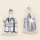 20 Pack European Castle 13x23mm Tibetan Silver Pendant Antique Jewelry DIY
