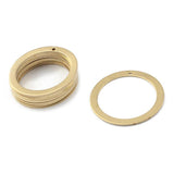 20pcs Raw Brass Circle Ring Charms Pendant O Rings for DIY Jewelry Making
