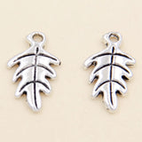 70pcs Tibetan Silver Leaves Charms Pendants 9.5x15mm