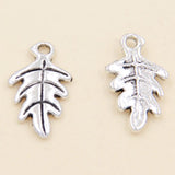 70pcs Tibetan Silver Leaves Charms Pendants 9.5x15mm