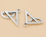 50pcs Tibetan Silver Ruler Charms Pendants 17x24mm