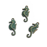 20pcs Hippocampus Seahorse Charm Pendants DIY Jewelry Findings 29x12mm