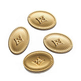 10pcs Oval Rhombus Texture Raw Brass Pendant DIY Jewelry Making