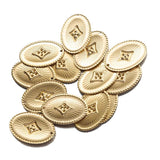 10pcs Oval Rhombus Texture Raw Brass Pendant DIY Jewelry Making