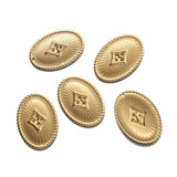 10pcs Oval Rhombus Texture Raw Brass Pendant DIY Jewelry Making