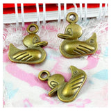 50pcs Duck Charms 19x16mm Antique Bronze Pendants DIY Bronze Jewelry
