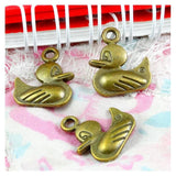 50pcs Duck Charms 19x16mm Antique Bronze Pendants DIY Bronze Jewelry
