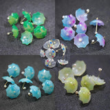4Pcs Resin Umbrella Heart Charms for Jewelry Making