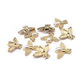10pcs Faux Pearl Bee Pendant for Jewelry Making